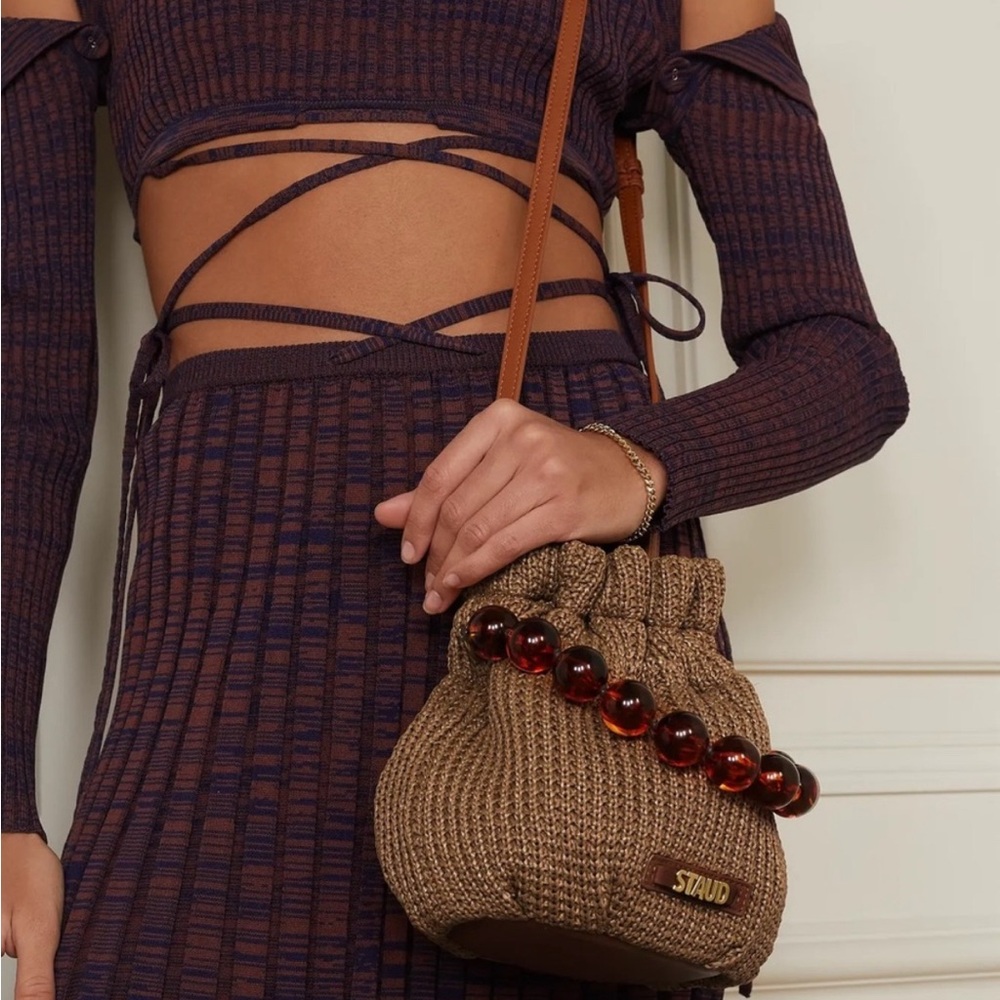 STAUD raffia bag